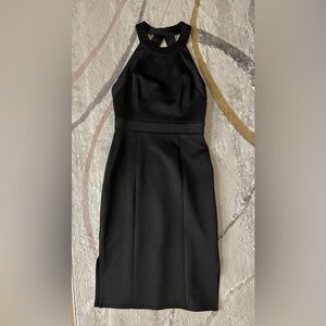 BCBGeneration Black Halter-Neck Dress